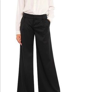 NWT Alice+ Olivia black wide leg pants size 6